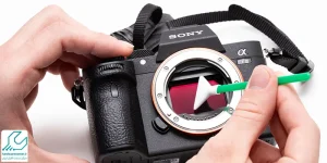تعمیر لنز دوربین فیلم برداری سونی
