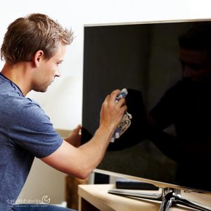 تمیز کردن تلویزیون