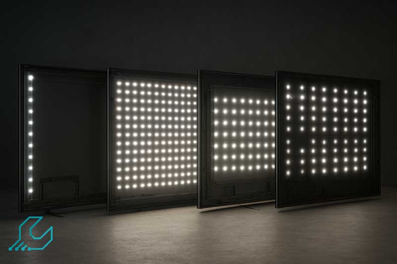 انواع بک لایت تلویزیون سونی