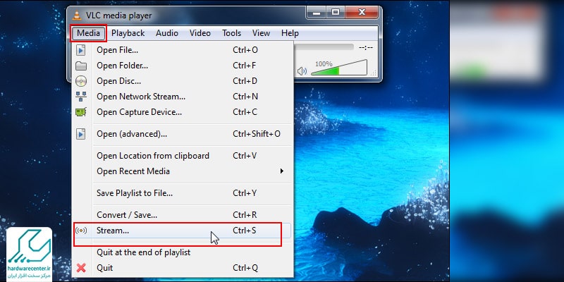 استفاده از نرم افزار VLC Media Player برای چسباندن