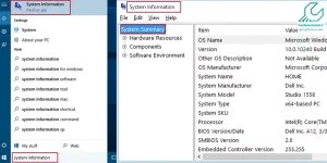استفاده از System Informationبرای دسترسی به مدل نامبر لپ تاپ سونی
