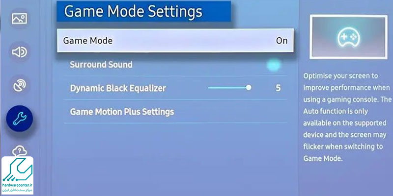 فعال کردن Game Mode تلویزیون سونی